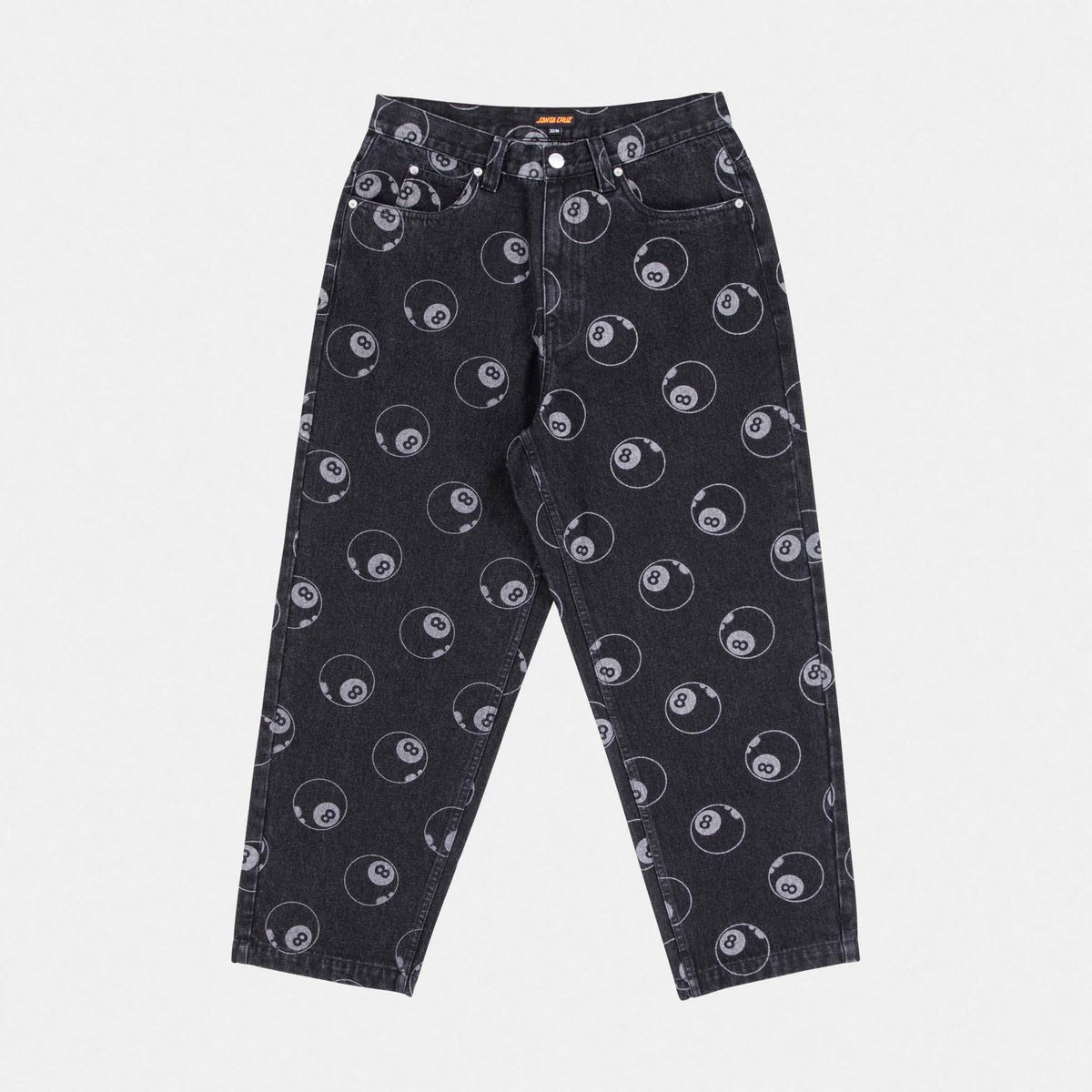 Jeans Big Santa Cruz denim nero fantasia