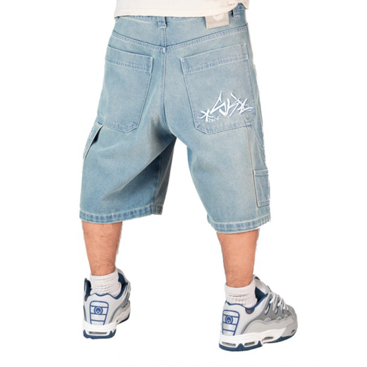 Pantaloncini Blue skin denim slavato chiaro
