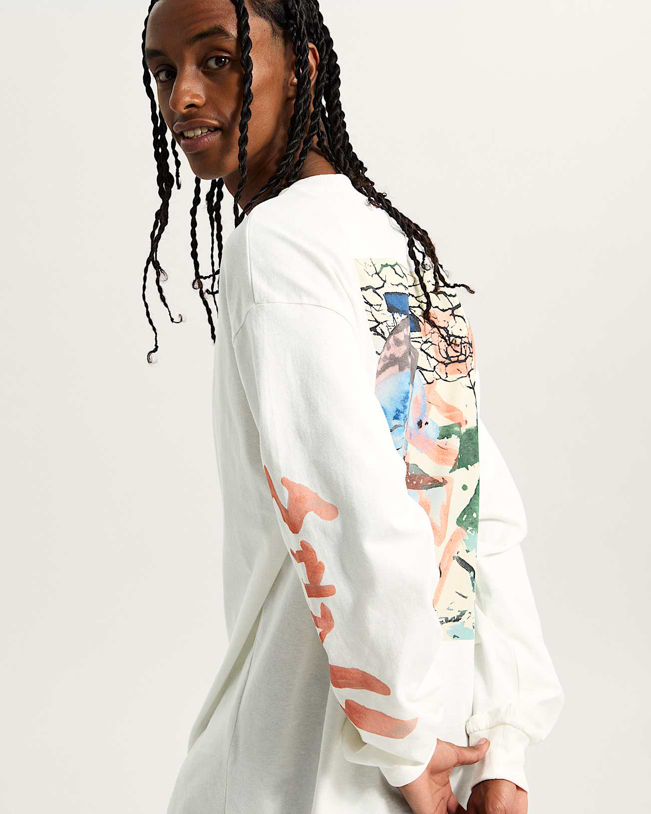 T-Shirt Raw instinct bianco