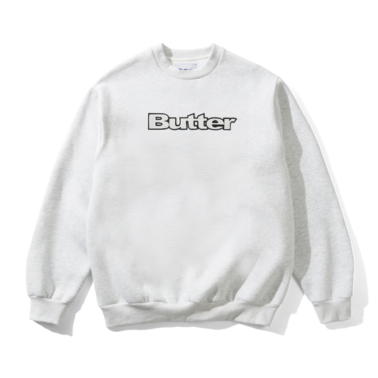 Felpa Butter Goods girocollo grigio chiaro
