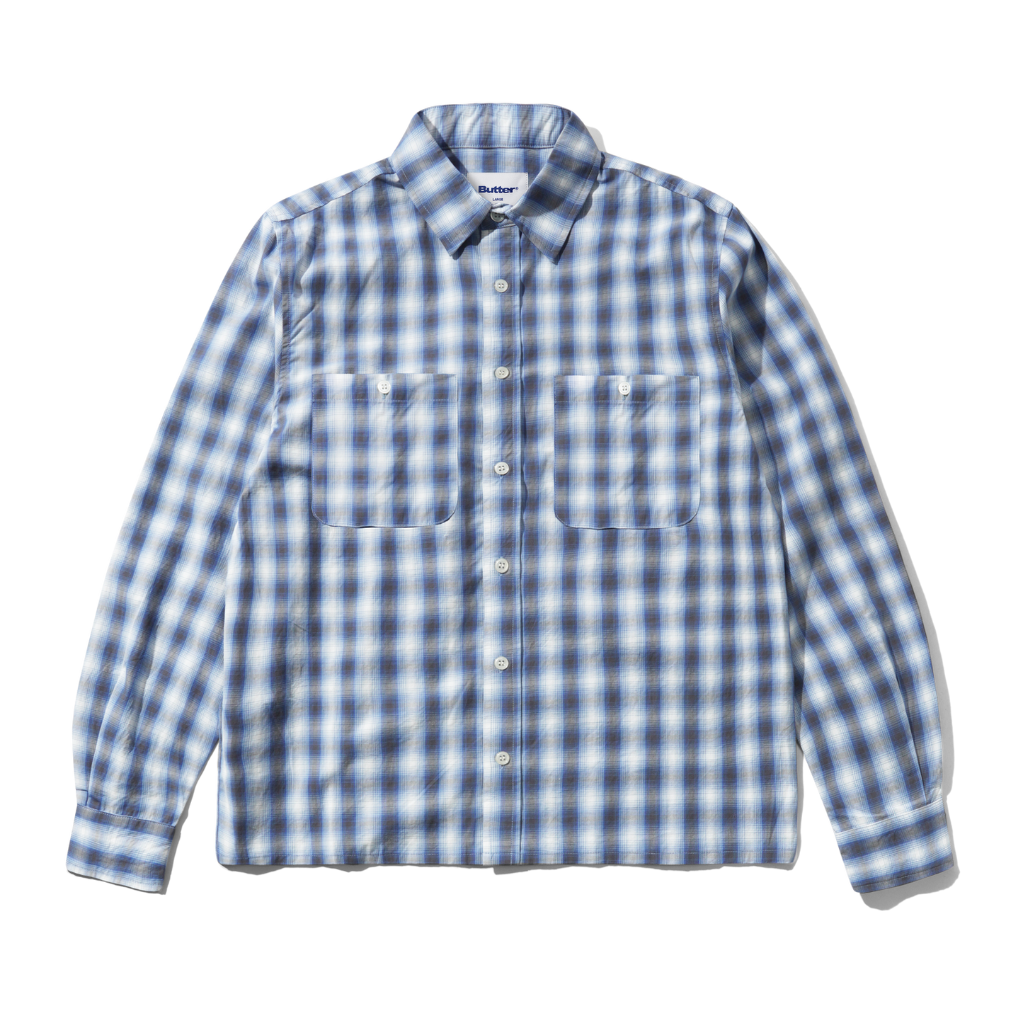 Camicia Shadowplaid blu