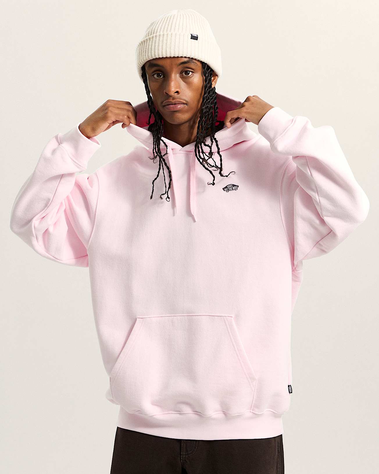 Felpa Style 76 con cappuccio rosa