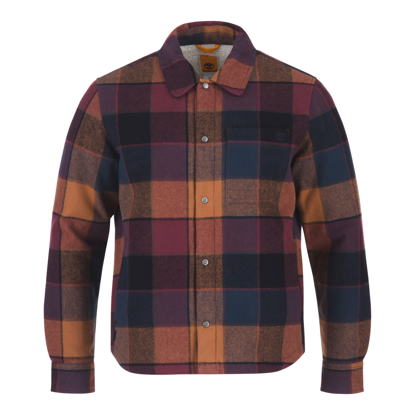 Camicia Giacca Sherpa nero/arancio