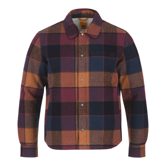 Camicia Giacca Sherpa nero/arancio