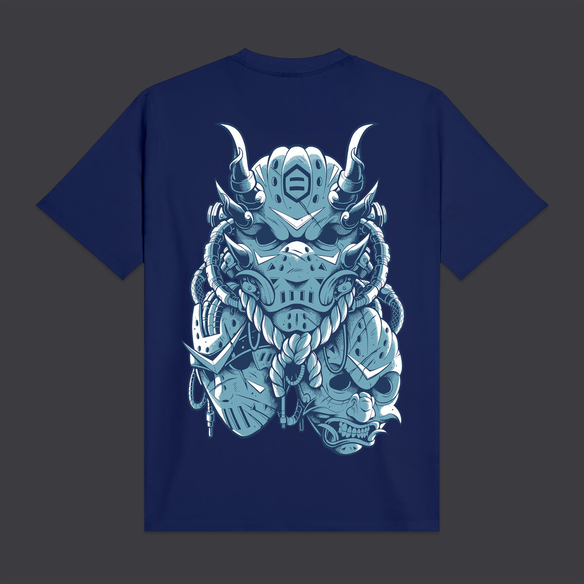 T-Shirt Hockey mask blu