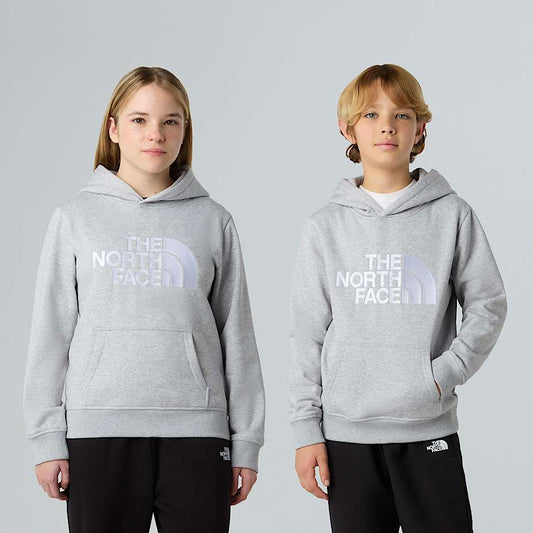 Felpa The north face con cappuccio grigio - 6/20 ANNI
