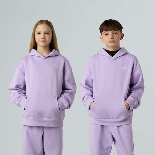 Felpa The north face con cappuccio lilla - 6/20 ANNI