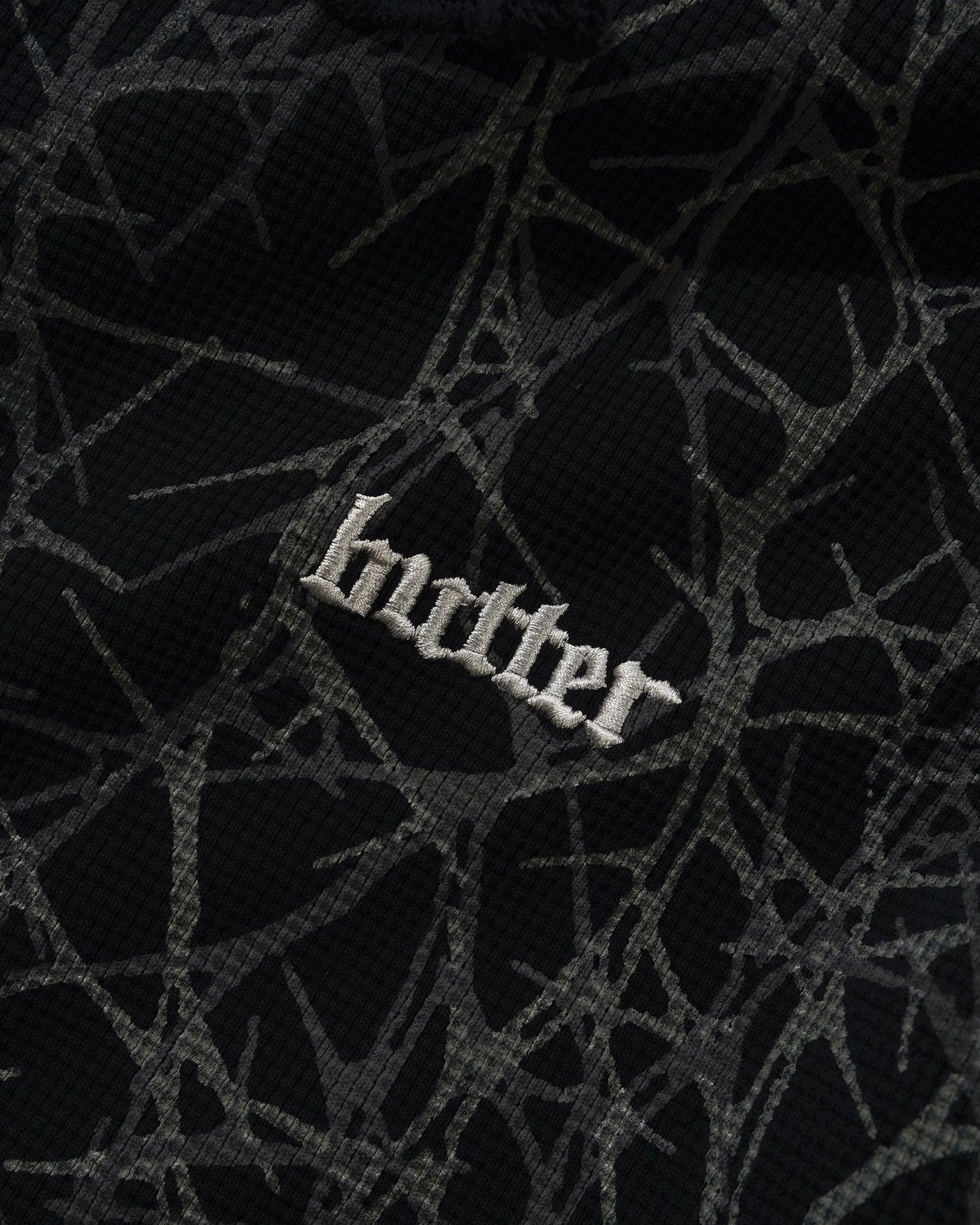 Felpa Butter Goods full zip con cappuccio nero/camo