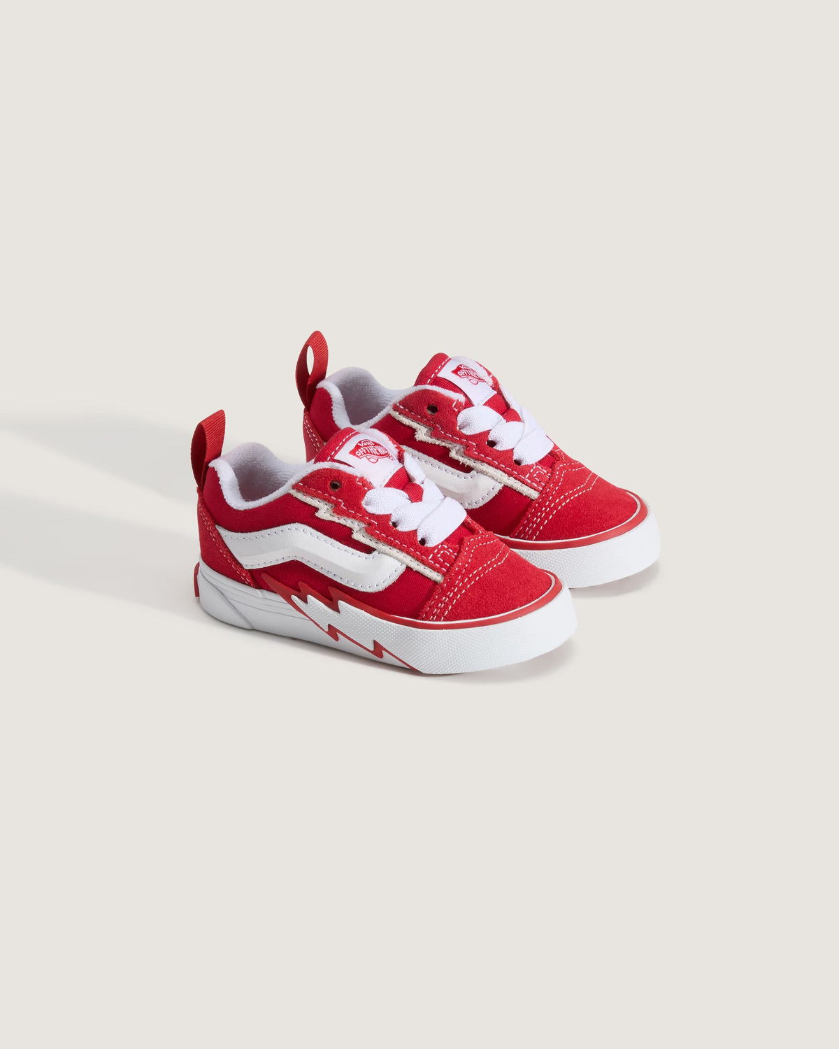 Vans Knu skool con lacci elastici rosso da bimbo