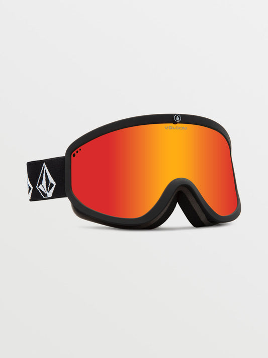 Maschera Footprints Volcom nero/rosso