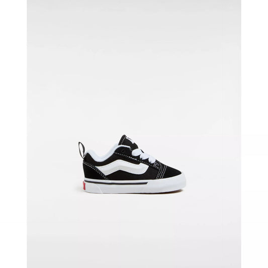 Vans Knu Skool con lacci elastici bianco/nero da bimbo/a