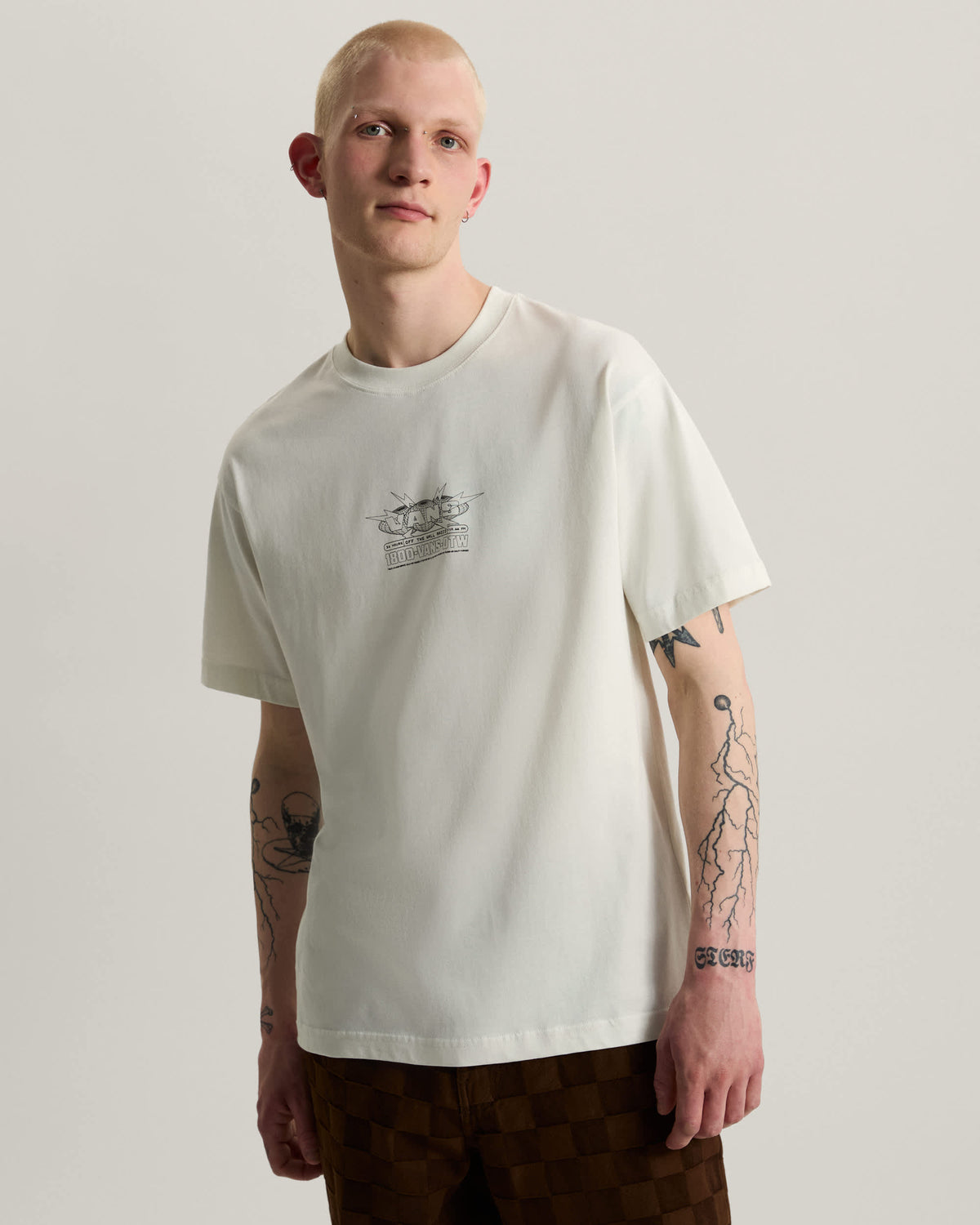 T-shirt Vans hotline radio bianco
