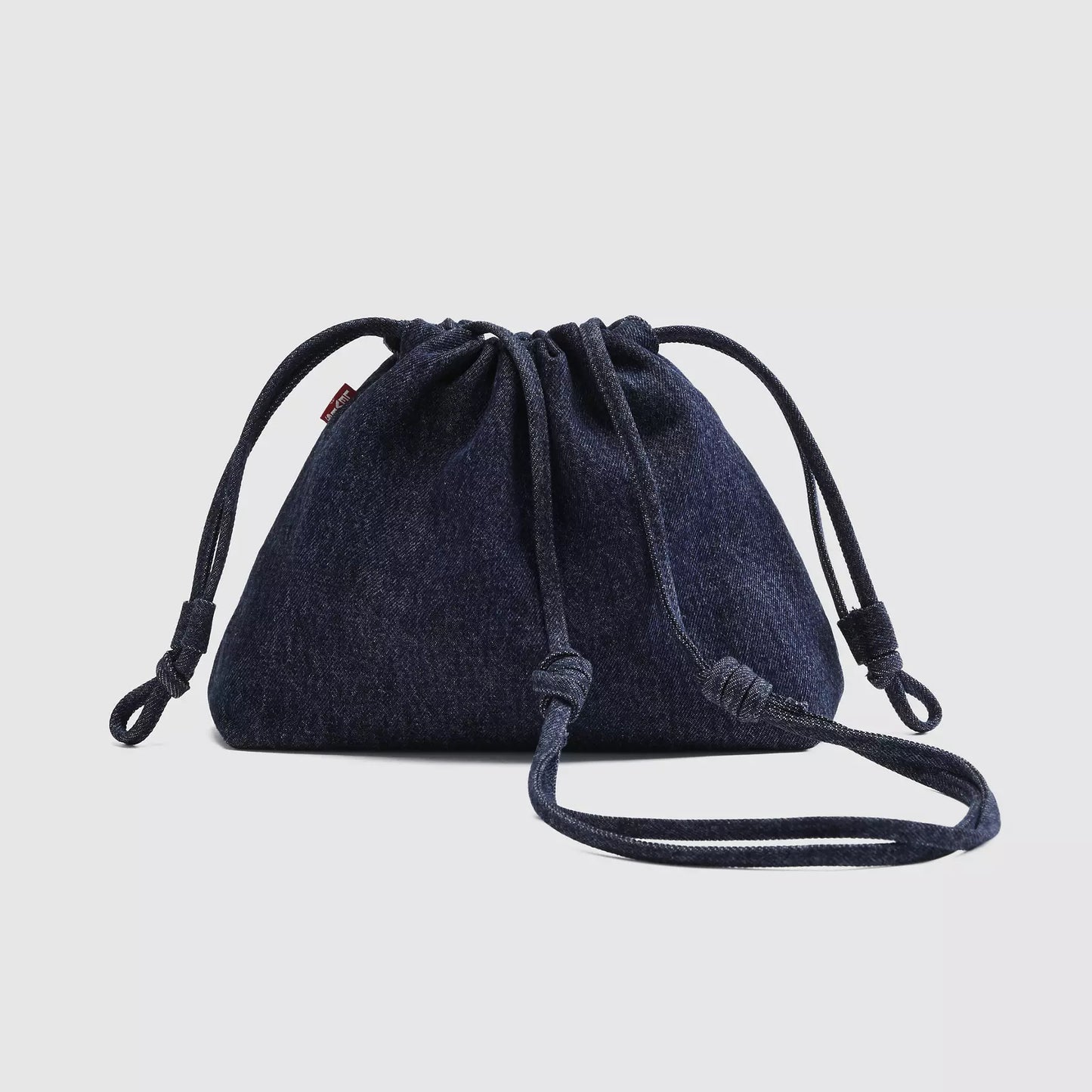 Borsa Isabelle a secchiello in denim scuro