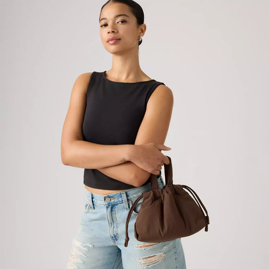 Borsa Levis a secchiello marrone