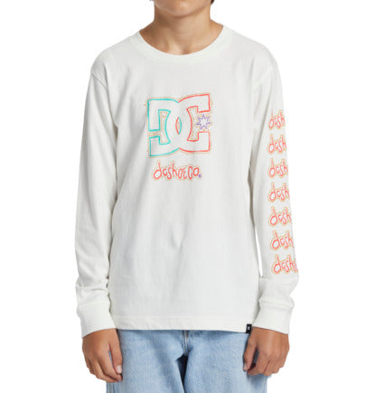 T-Shirt New Deals manica lunga bianco - 8/14 ANNI