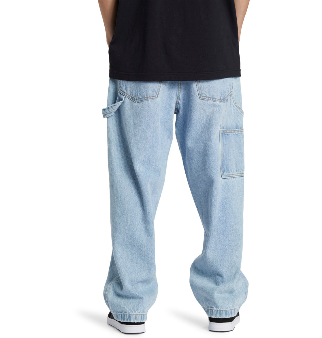 Jeans Worker baggy carpenter denim chiaro