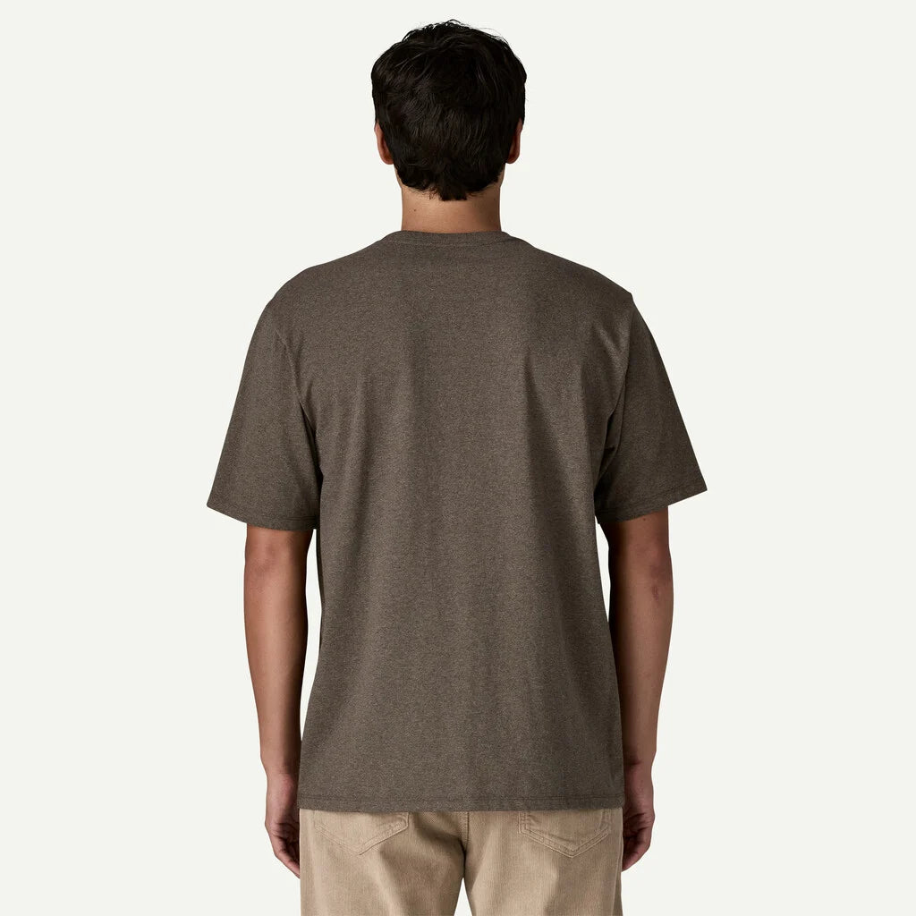 T-Shirt Shop sticker con taschino marrone