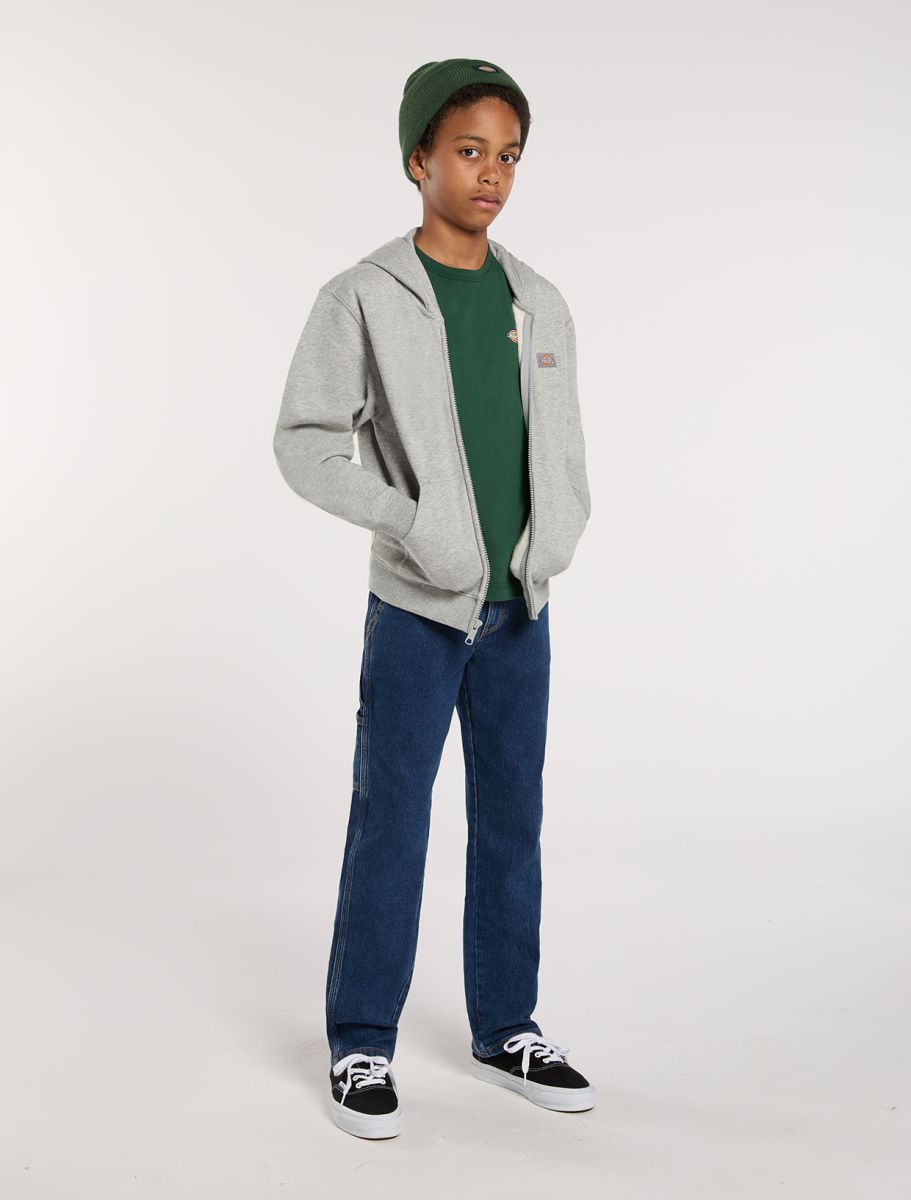 Felpa Oakport full zip con cappuccio grigio - 4/16 ANNI