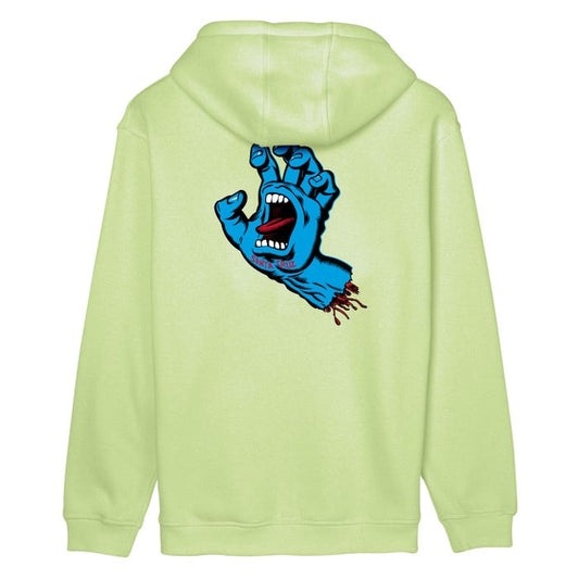 Felpa Screaming hand con cappuccio fluo