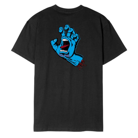 T-Shirt Screaming hand nero