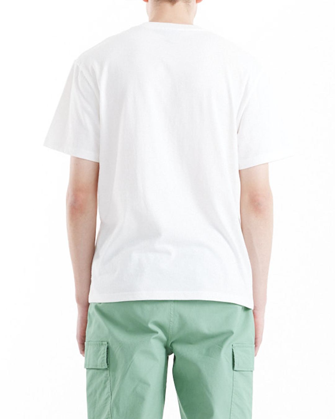 T-Shirt Terrace con taschino bianco