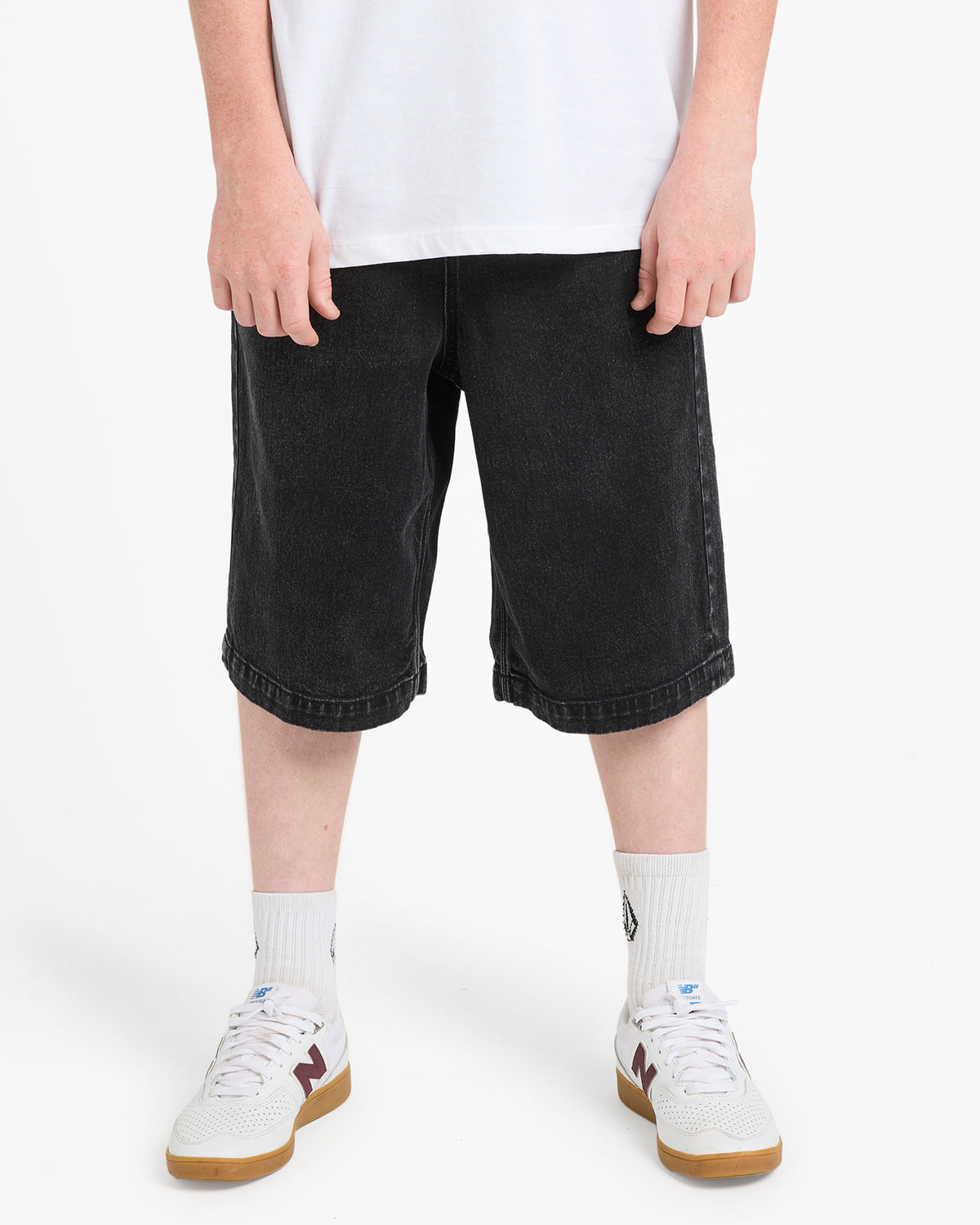 Pantaloncini Freazy loose denim nero - 8/16 ANNI