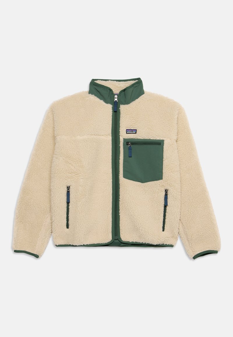 Giacca Retro in pile panna/verde - 5/10 ANNI