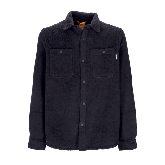 Camicia Overshirt in flanella nero