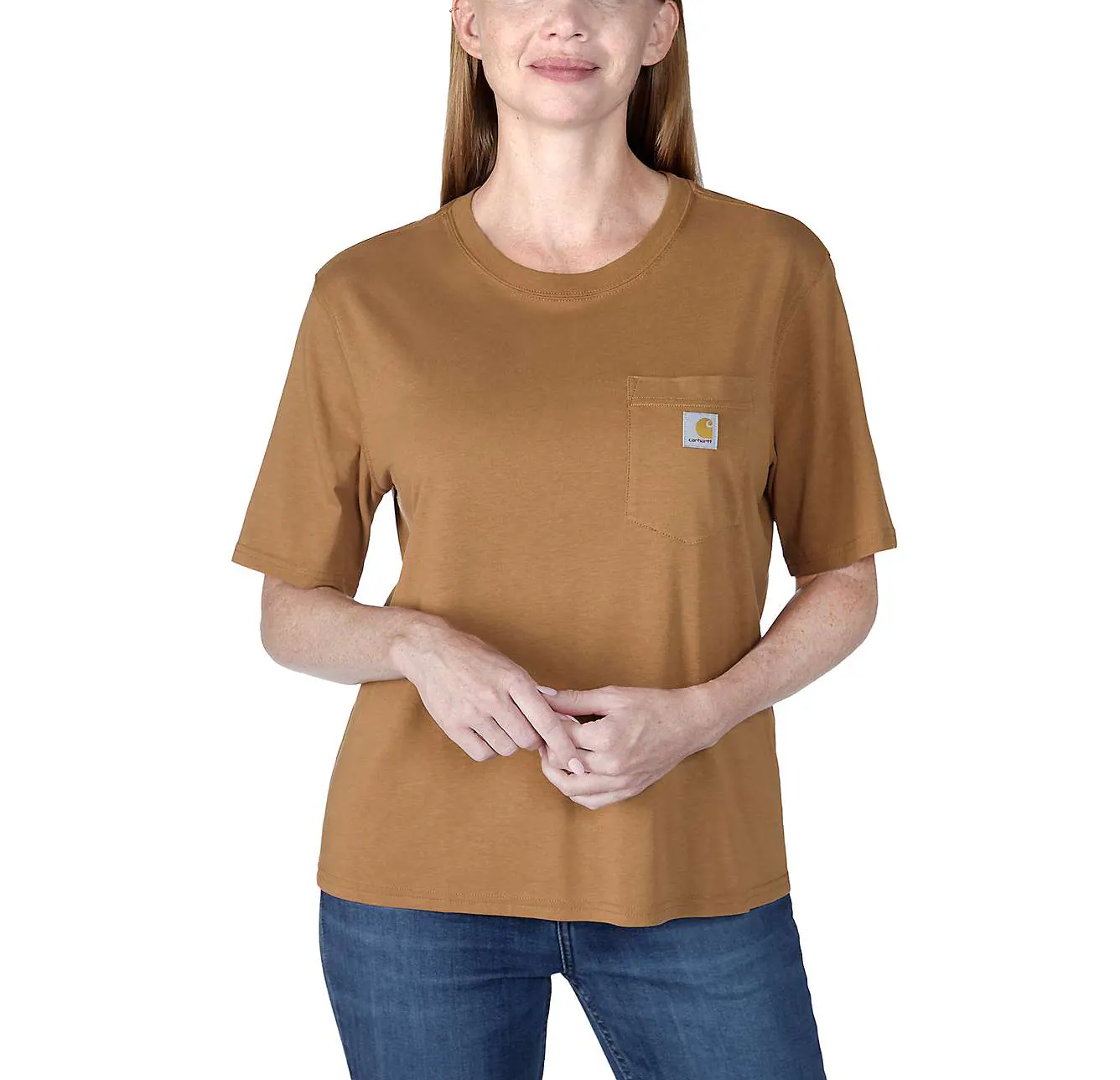 T-shirt Carhartt crop marrone