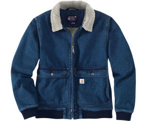 Giacca Denim Sherpa full zip donna