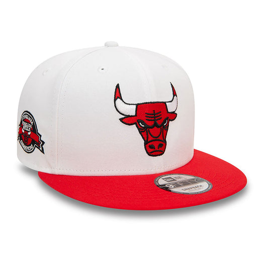 Cappellino 9FIFTY Chicago bulls bianco/rosso