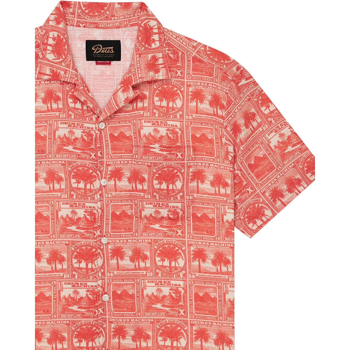 Camicia Mail-man Deus ex machina rosso