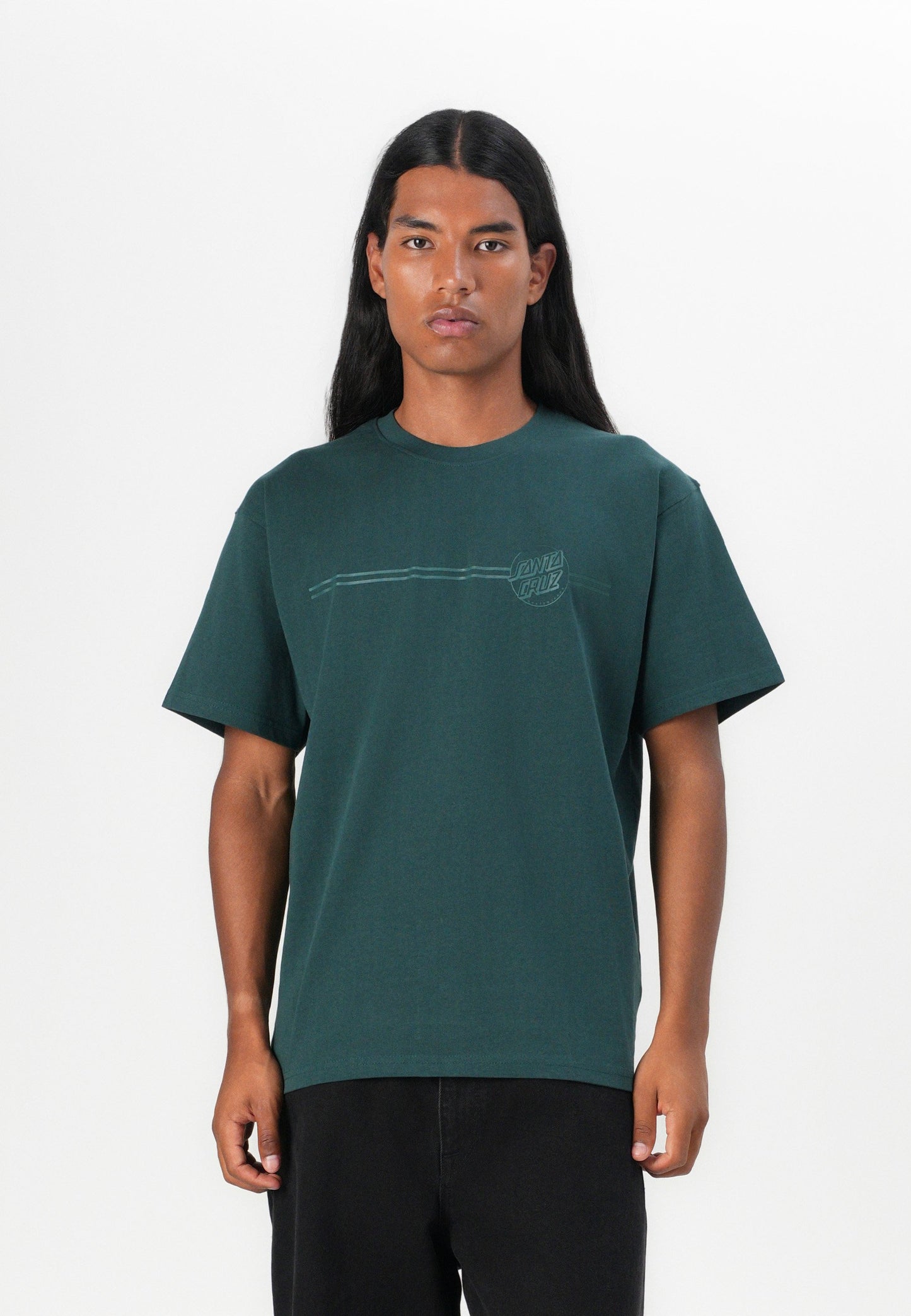 T-Shirt Tonal opus dot stripe verde
