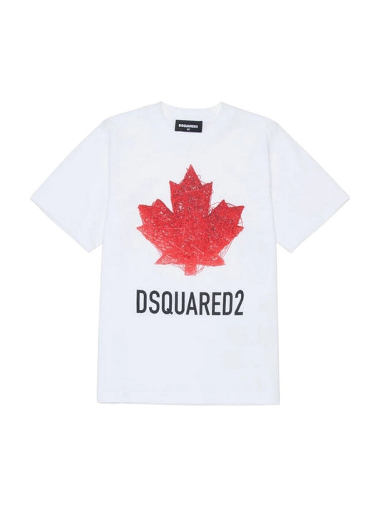 T-shirt DSQUARED2 Slouch bianco - 8/16 ANNI