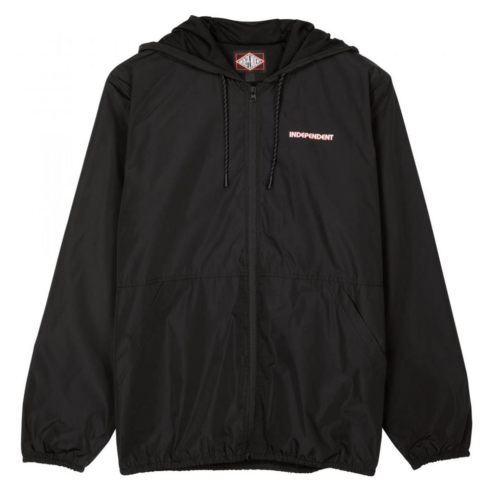 Giacca Bauhaus windbreaker con cappuccio nero