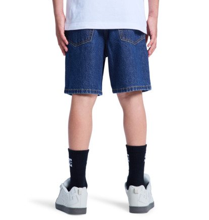Pantaloncino baggy denim scuro - 8 ANNI / 16 ANNI