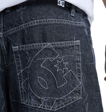 Jeans baggy worker denim nero
