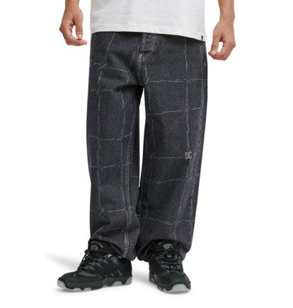Jeans baggy worker denim nero