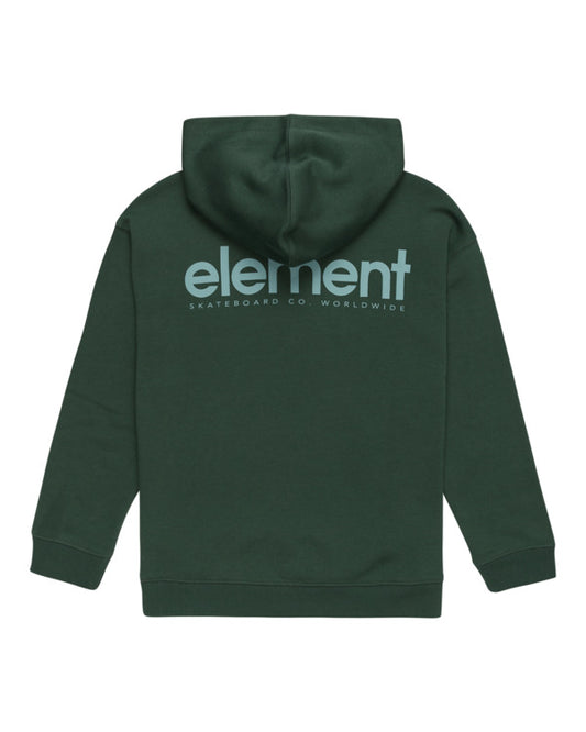 Felpa logo Element con cappuccio verde - 8/16 ANNI