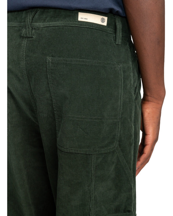 Pantalone Carpenter in velluto verde