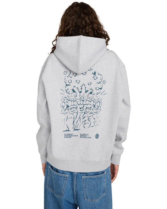 Felpa Motion tree con cappuccio grigio
