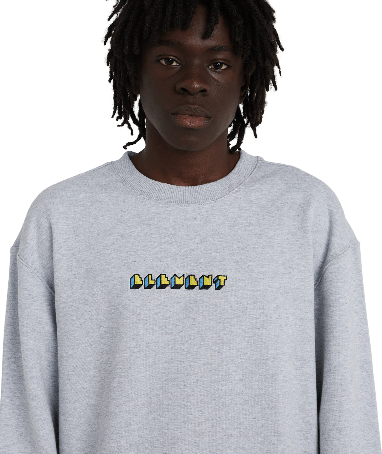 Felpa World peace girocollo grigio