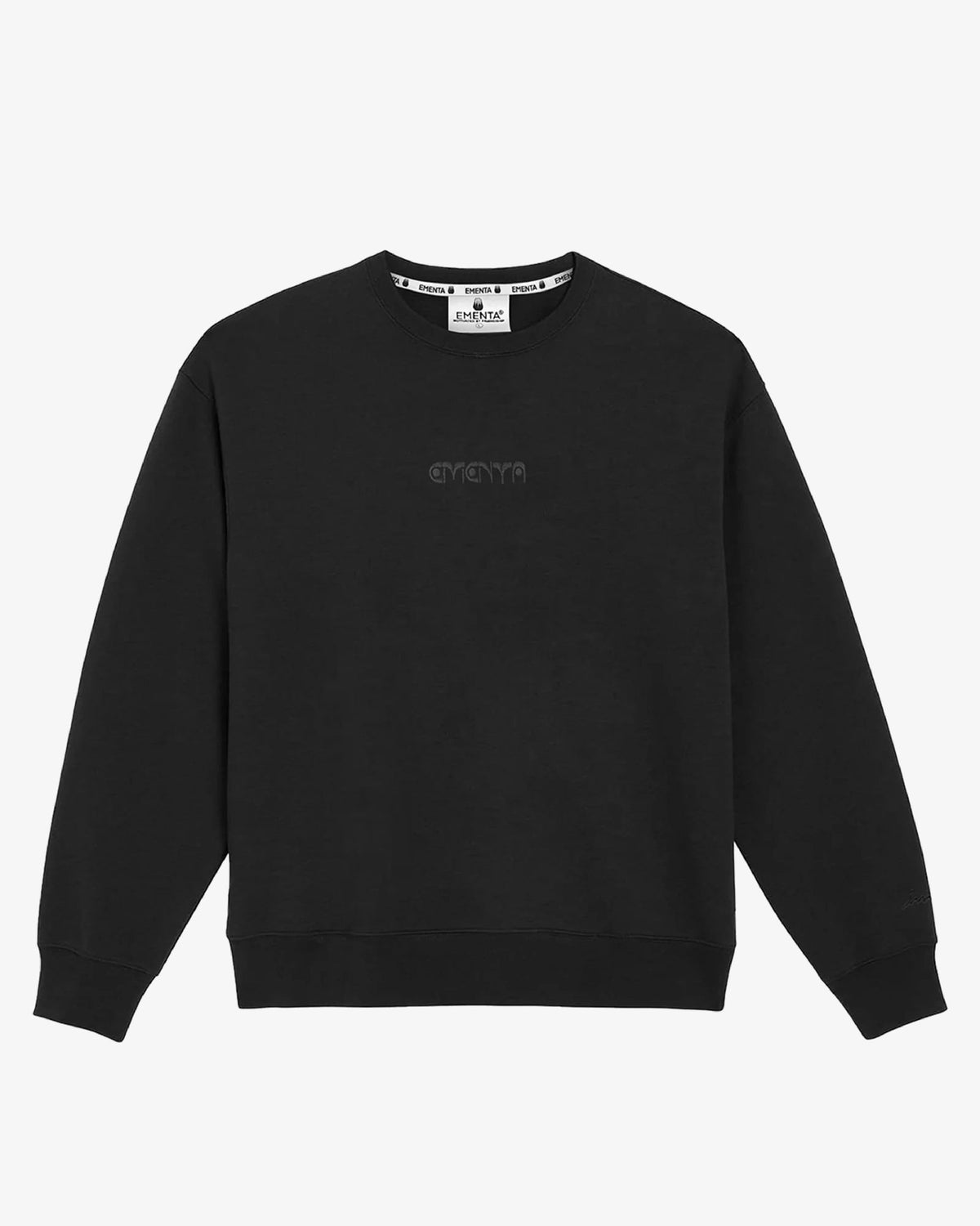 Felpa First world girocollo nero