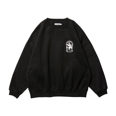 Felpa Emblem girocollo nero