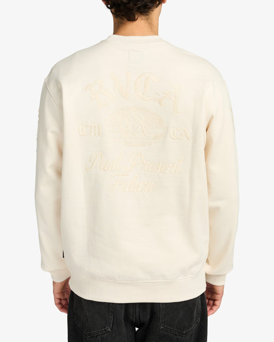 Felpa Va Worldwide girocollo panna