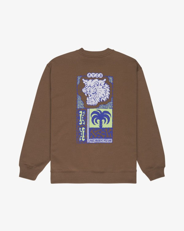 Felpa Dalas tiger girocollo marrone