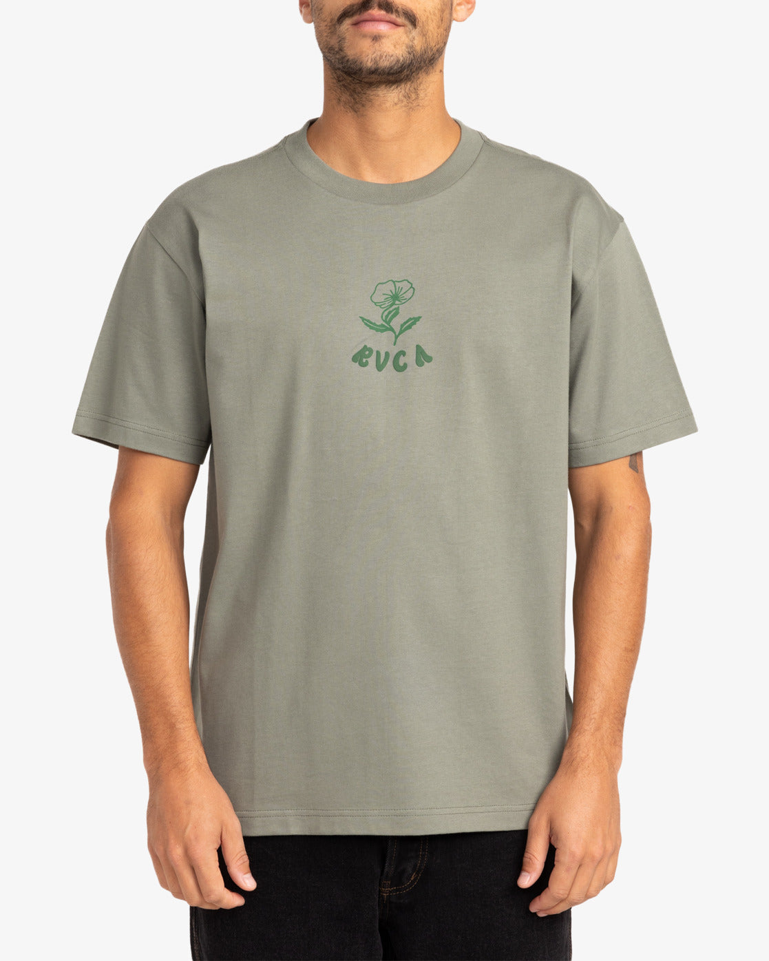 T-Shirt Balance flowers verde