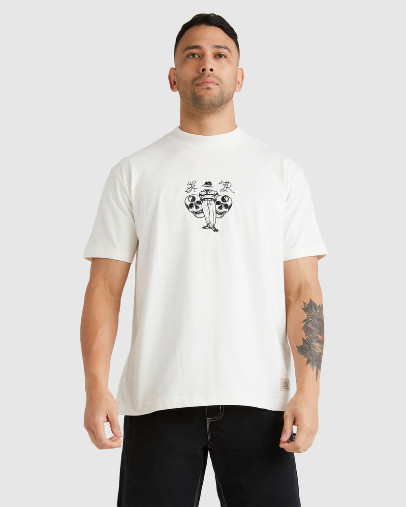 T-Shirt Invisible man bianco