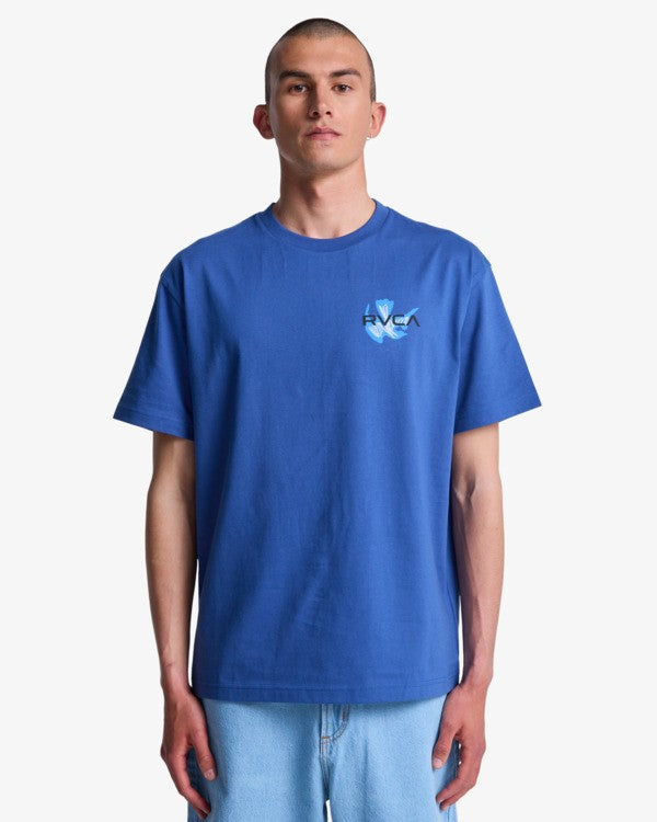 T-Shirt AF Twin tulips blu