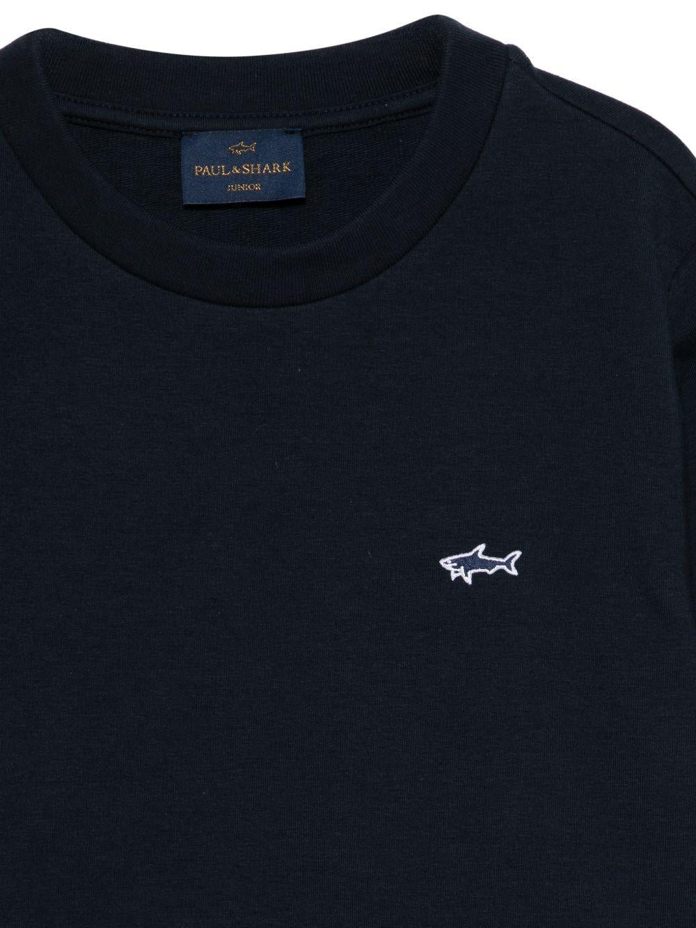 Felpa Paul & Shark girocollo blu - 4/12 ANNI